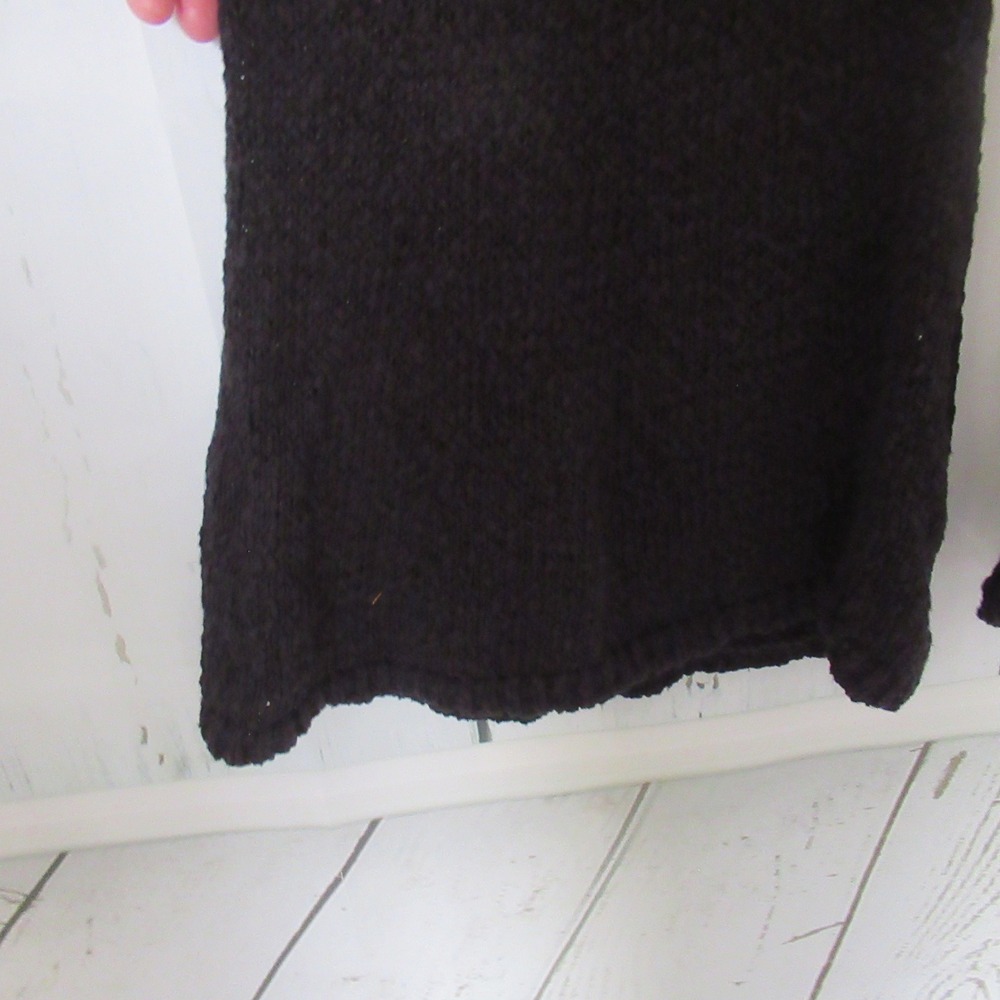 New Free People Free-Est Knit Pants XL Black Flare Bell Bottom OB2341127 - Picture 3 of 11